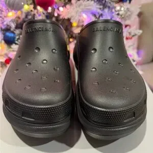 Balenciaga | Shoes | Balenciaga Crocs Mule Clogs Black 